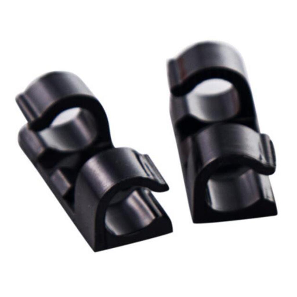 Mount Clip Wire Electrical Cable Clamp Holders Plastic Self-Adhesive 20pcs