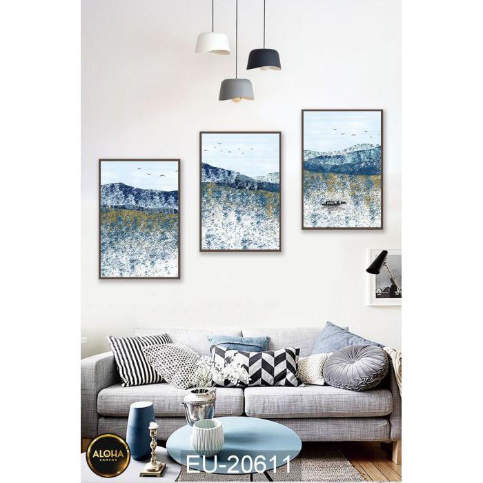 MUA 1 TẶNG 1 3 Tranh Canvas Treo Tường Phong Thủy Phòng Ngủ Phòng Khách Cầu Thang Phòng Bếp Giá Rẻ