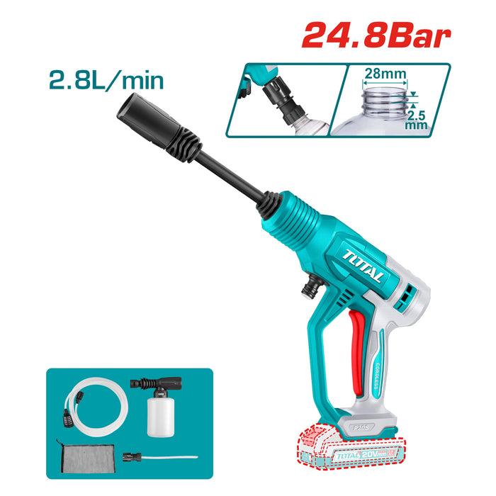 MÁY XỊT RỬA DÙNG PIN 20V (KHÔNG KÈM PIN &amp; SẠC) 8BAR TOTAL TPWLI2036 - HÀNG CHÍNH HÃNG