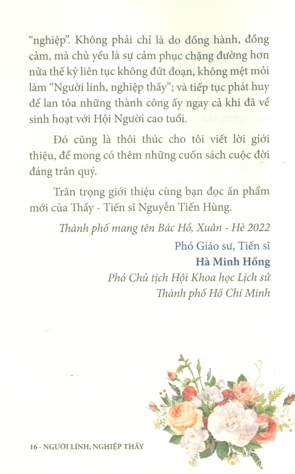 Người Lính, Nghiệp Thầy (Bản in màu)