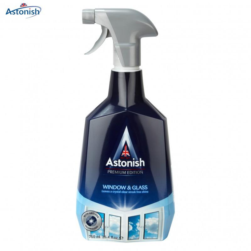 Bình xịt vệ sinh kính Astonish C6950 750ml làm sạch và chóng ố bám bụi trên kính nhà cửa, làm sạch màng hình tivi máy tính, kính soi, kính thường , kính cường lực
