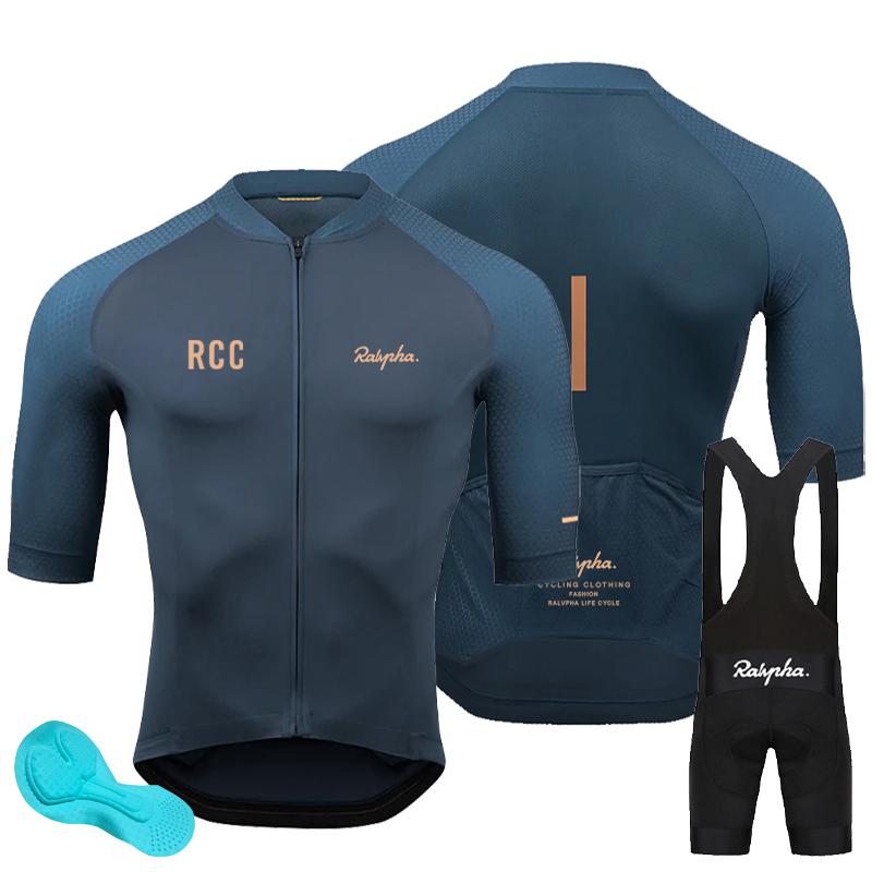 Raphaful 2023 RCC Mùa Hè Nam Ngắn Tay Quần Short Đạp Xe Treo Bộ Mới Đi Xe Đạp Áo Sơ Mi Ngoài Trời Đi Xe Đạp Quần Áo Color: Cycling suit 8 Size: XS