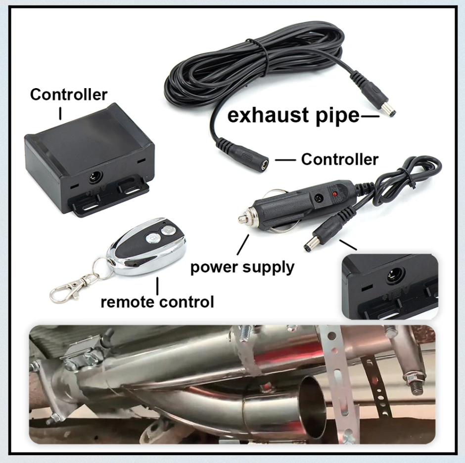Độ Pô On Off cho ô tô thể thao Power X2 RES ON/OFF Dyno Racing Dual có kèm remote - cao cấp