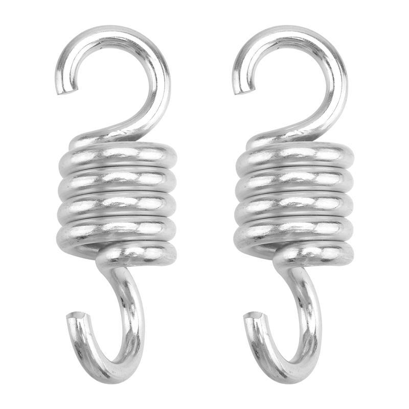 2 Chiếc Võng Ghế Treo Hiên Nhà Vòng Lắc Lò Xo Chịu Lực Võng Xếp Inox Xoay Phần Cứng Kép Xoay Móc