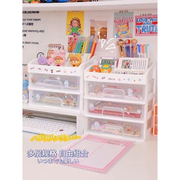 Tủ nhựa đựng đồ decor bàn học,đừng đồ mĩ phẩm
