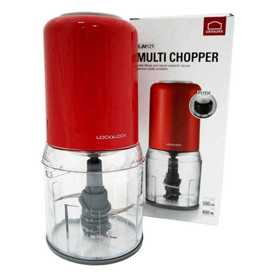 Máy xay thực phẩm Lock&amp;Lock EJM121RED 400W (500ml) - Đỏ - Hàng chính hãng