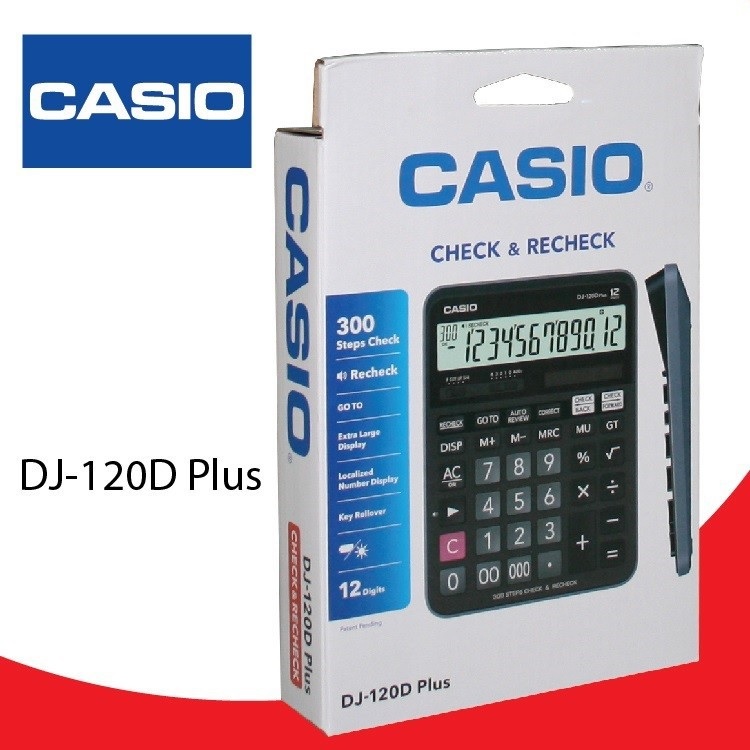 Máy tính Casio DJ-120D Plus, Bảo hành 7 năm - Hàng chính hãng Bitex