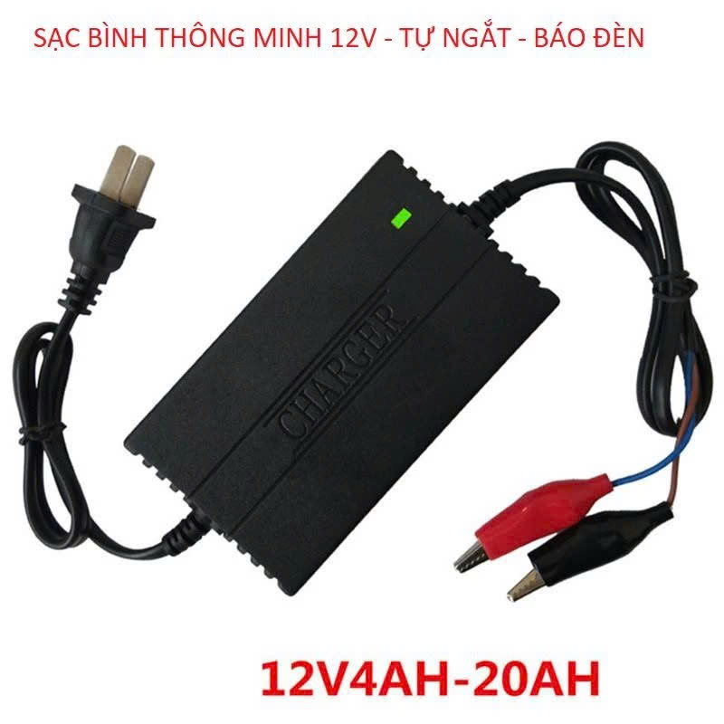 Sạc Ắc Quy Xe Máy 12V – Tự Ngắt Khi Đầy, Kéo Dài Tuổi Thọ Bình, ĐÈN ỐP TRẦN