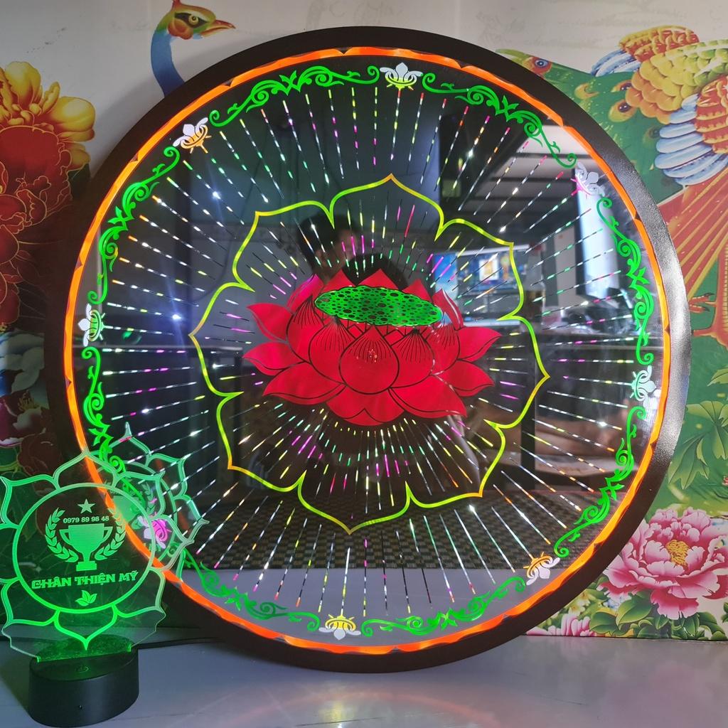 Đèn thờ hào quang mẫu hoa sen