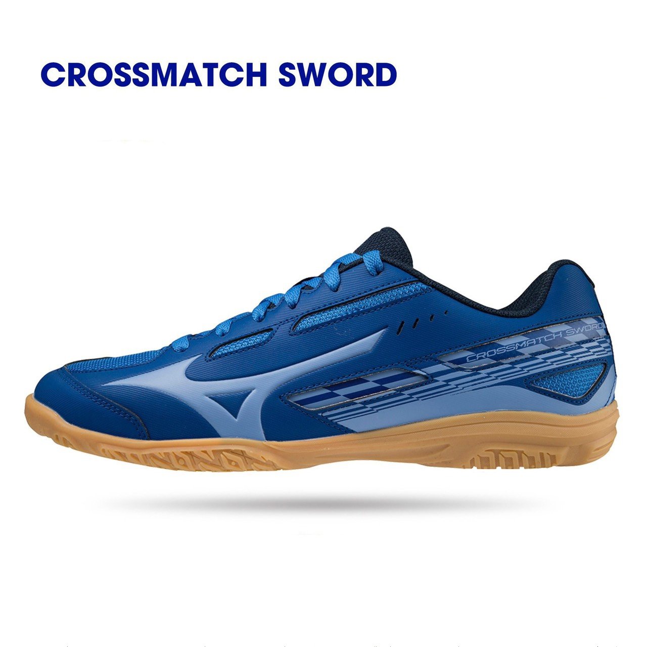 Giày Bóng Bàn Mizuno Crossmatch Sword - Xanh Dạ Quang - Phù Hợp Tiêu Chí - Xanh dương đậm - 43