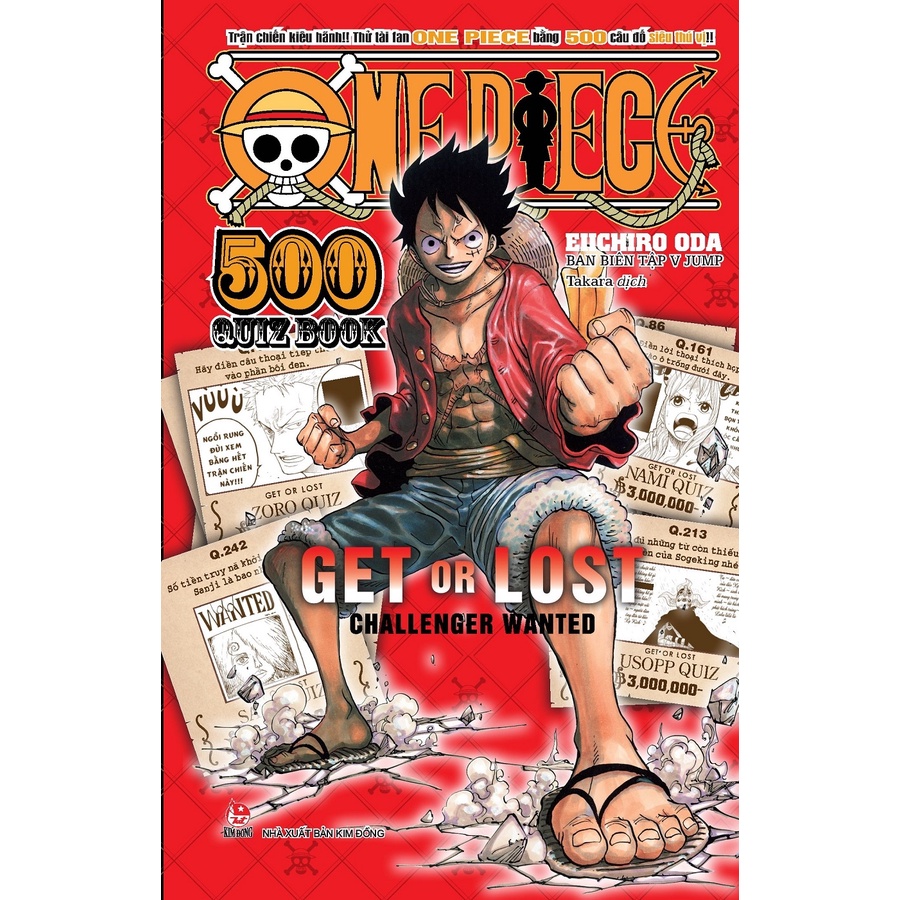 Truyện tranh - Combo 2 Tập One Piece 500 Quiz Book - Kim Đồng