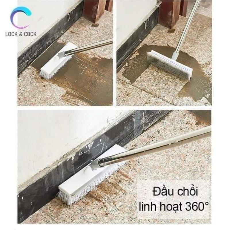 Chổi cọ sàn, chổi vệ sinh  kèm gạt nước 2in1 tiện lợi