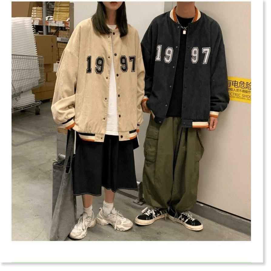 ÁO KHOÁC NHUNG NAM NỮ 1997 BOMBER UNISEX CHẤT LIỆU THOÁNG MÁT CHO MÙA HÈ 1HIT1 FASHION