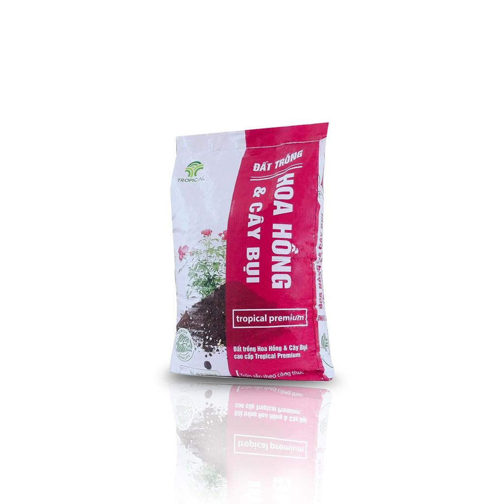 Đất trồng Hoa hồng và cây bụi cao cấp Tropical Premium - 20dm3