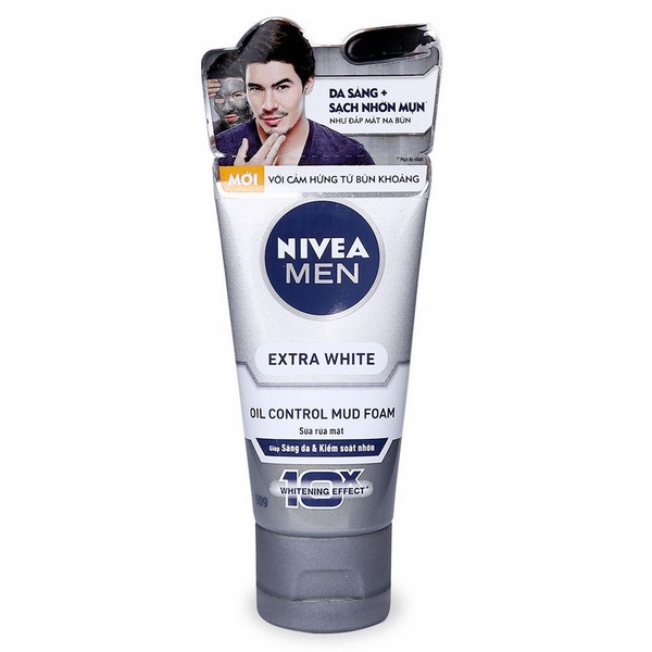 Sữa Rửa Mặt Nam Nivea Men Sáng Da Và Kiểm Soát Nhờn (50g)