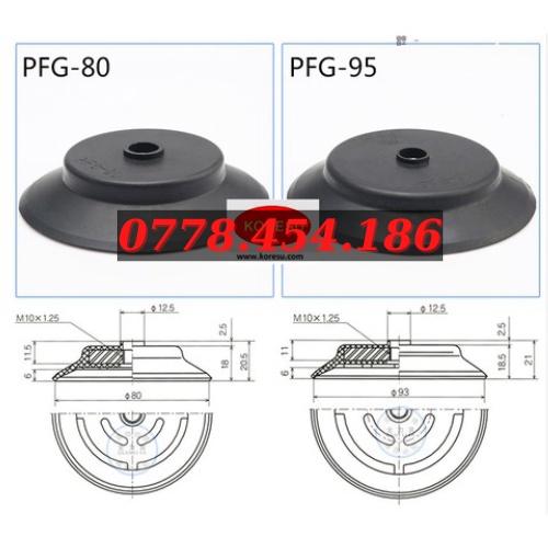 Núm Hút Cao Su Xuất Khẩu 1 Ngăn Dùng Hút Các Sản Phẩm Nặng, Mô Hình PFG