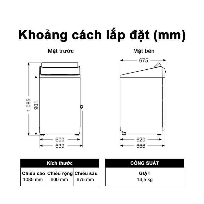 Máy Giặt Cửa Trên Panasonic 13,5kg NA-FD135X3BV - Giặt Hiệu Quả với Active Foam - Giặt Tối Ưu với TD Inverter - Hàng chính hãng