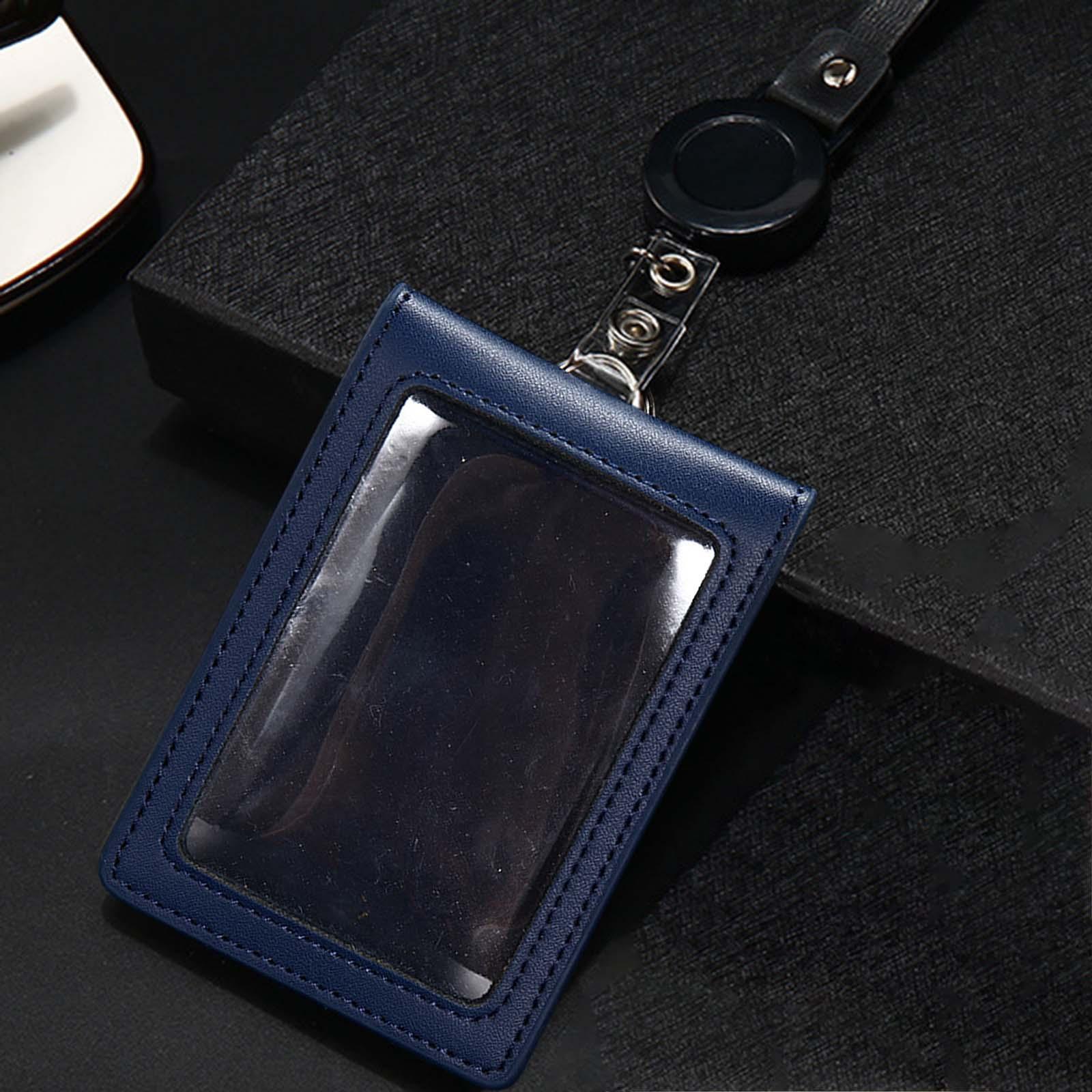 Badge Holder Men Card Sleeve for Office Cards Driver’S Licenses