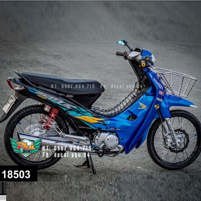 Tem rời crom Wave nhỏ xanh đen