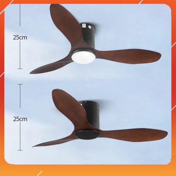 Quạt Trần 3 Cánh Cho Chung Cư Trần Thấp,Động Cơ DC 6 Tốc Độ,Thiết Kế Hiện Đại