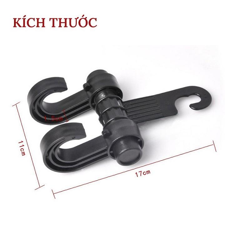 Móc Treo Đồ Sau Ghế Ô Tô Tiện Dụng - Mẫu 2 Móc