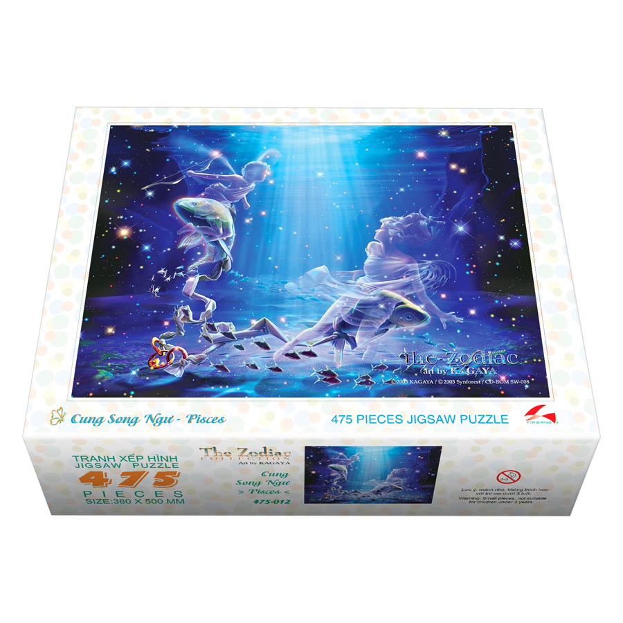 Tranh xếp Hình Tia Sáng  Cung Song Ngư Tia Sáng