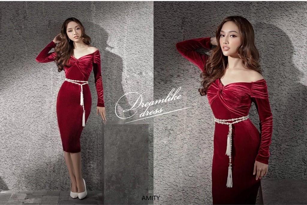  Đầm body thiết kế Amity dress - đầm dự tiệc hàng thiết kế (kèm ảnh thật)