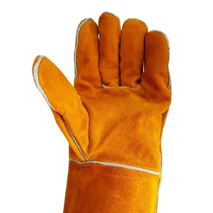 Găng tay da hàn SHUNI bảo vệ tay chống lại tia lửa hàn xì, thổi nóng, phụ kiện hàn que dùng cho thợ hàn bảo hộ lao động