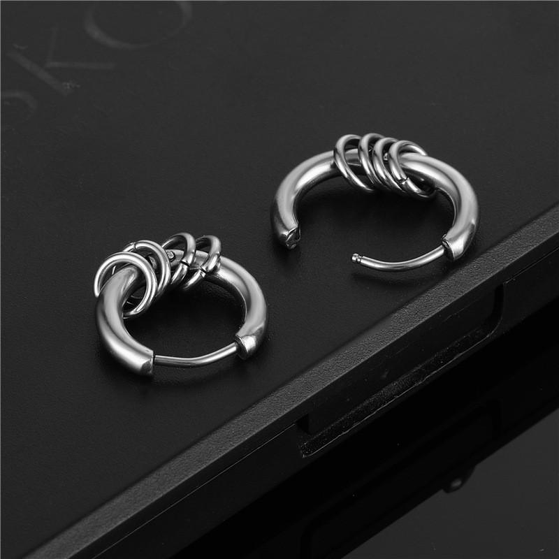 Bông tai nam nữ dạng tròn - Cực dày, kích cỡ 10 mm