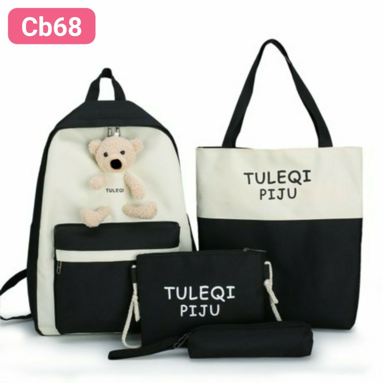 Balo 4 món Gấu dễ thương - Giao ngẫu nhiên