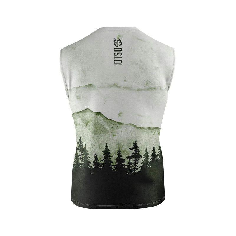 Áo Chạy Bộ Singlet Nam OTSO Camiseta Sin Manga Hombre Green Forest