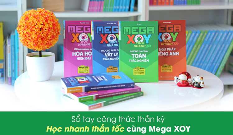 Combo 4 Cuốn Sổ Tay Mega XOY - Học Nhanh Phương Pháp Giải: Toán Học - Vật Lý - Hóa Học - Tiếng Anh