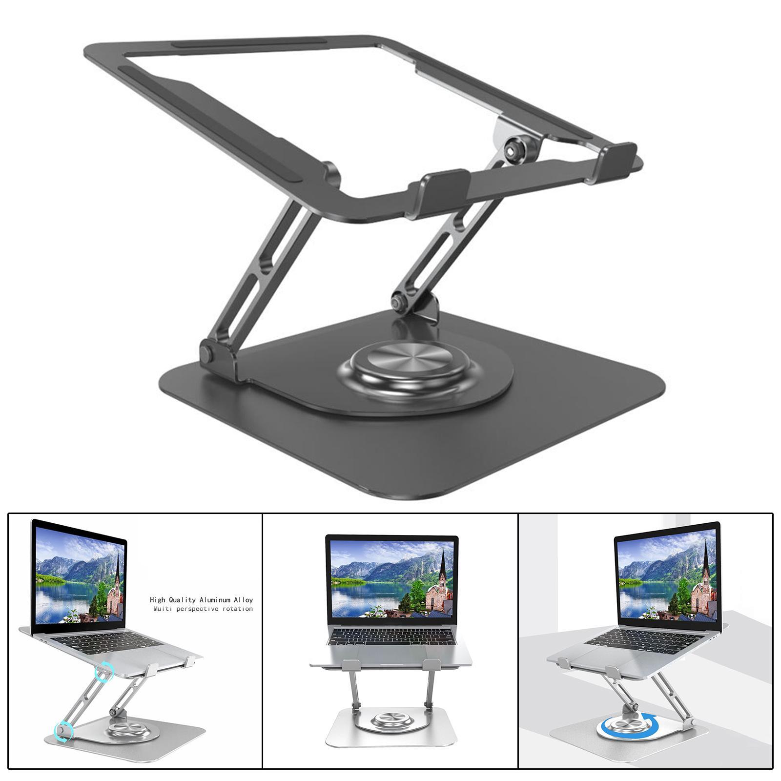 Universal Laptop Stand Ergonomic Heat Dissipation Adjustable for Tablet PC Black