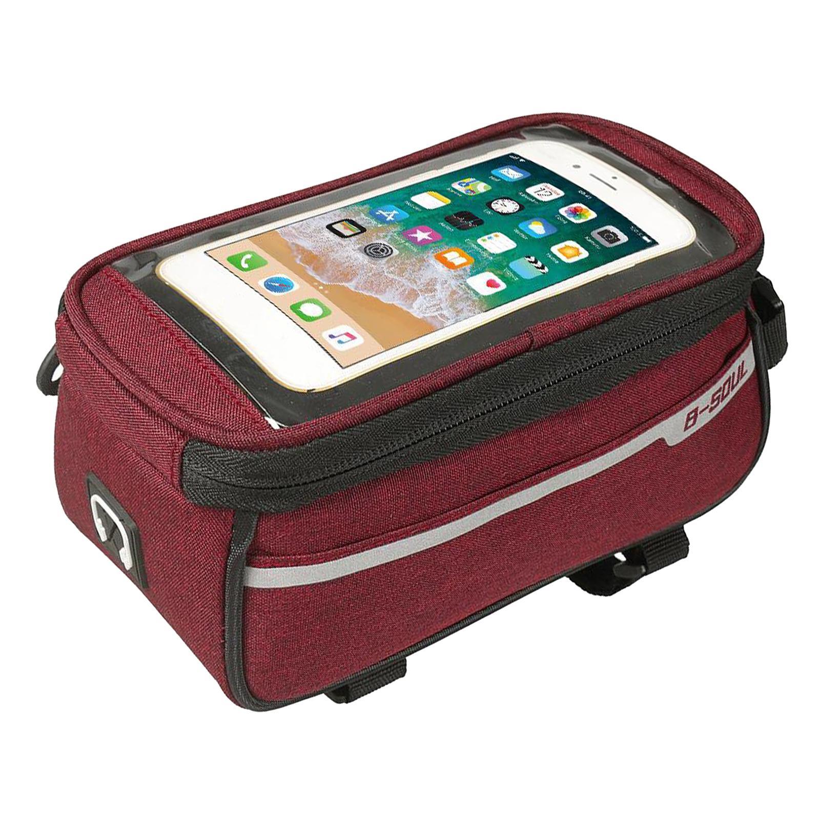 Cycling Bag Bike Front Frame Bag Phone Holders