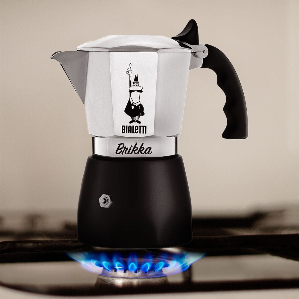 Ấm pha cà phê BIALETTI BRIKKA nhiều kích cỡ - Hàng chính hãng