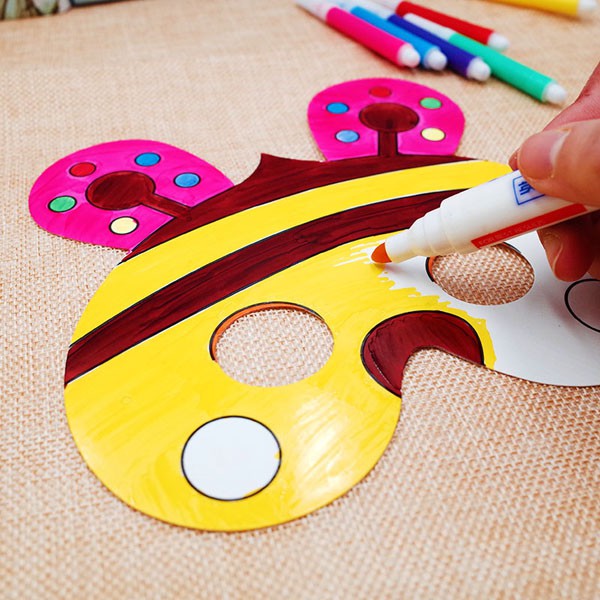 Mặt nạ tô màu chủ đề động vật siêu cute cho bé DIY- đồ chơi phát triển trí tuệ
