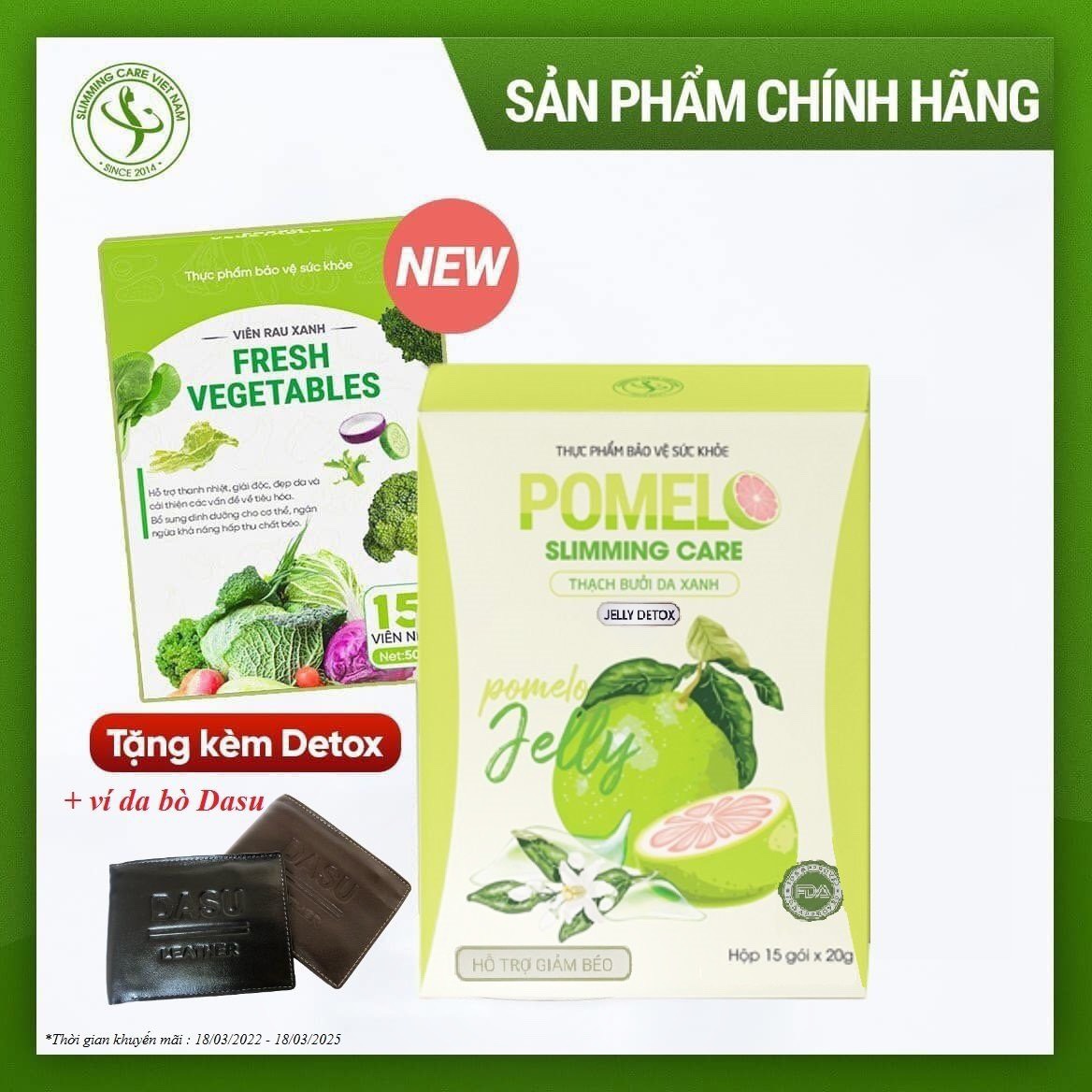 Thạch bưởi da xanh cải thiện cân nặng Pomelo Slimming Care - lấy lại vóc dáng thon gọn