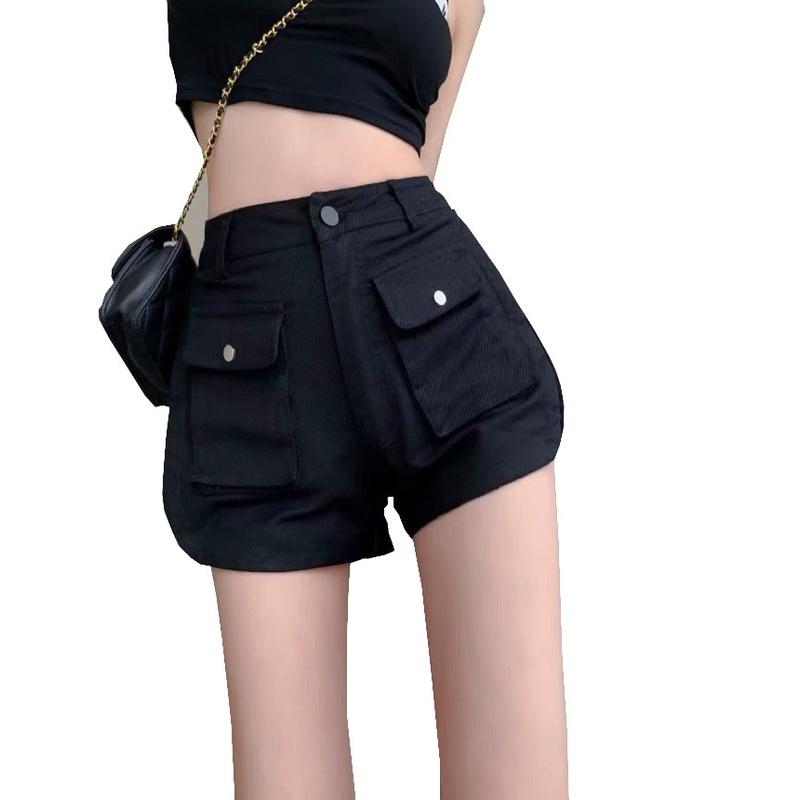 Quần short jean nữ BigSize lưng cao, co dãn mạnh, 2 túi hộp đang hot trend 3942 molijean