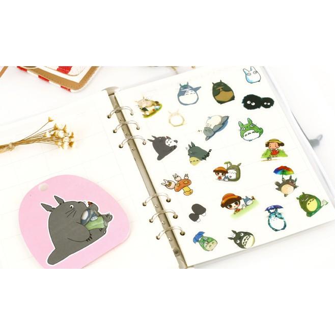 Bịch 60 Miếng Nhãn Dán Sticker Dán Trang Trí Totoro