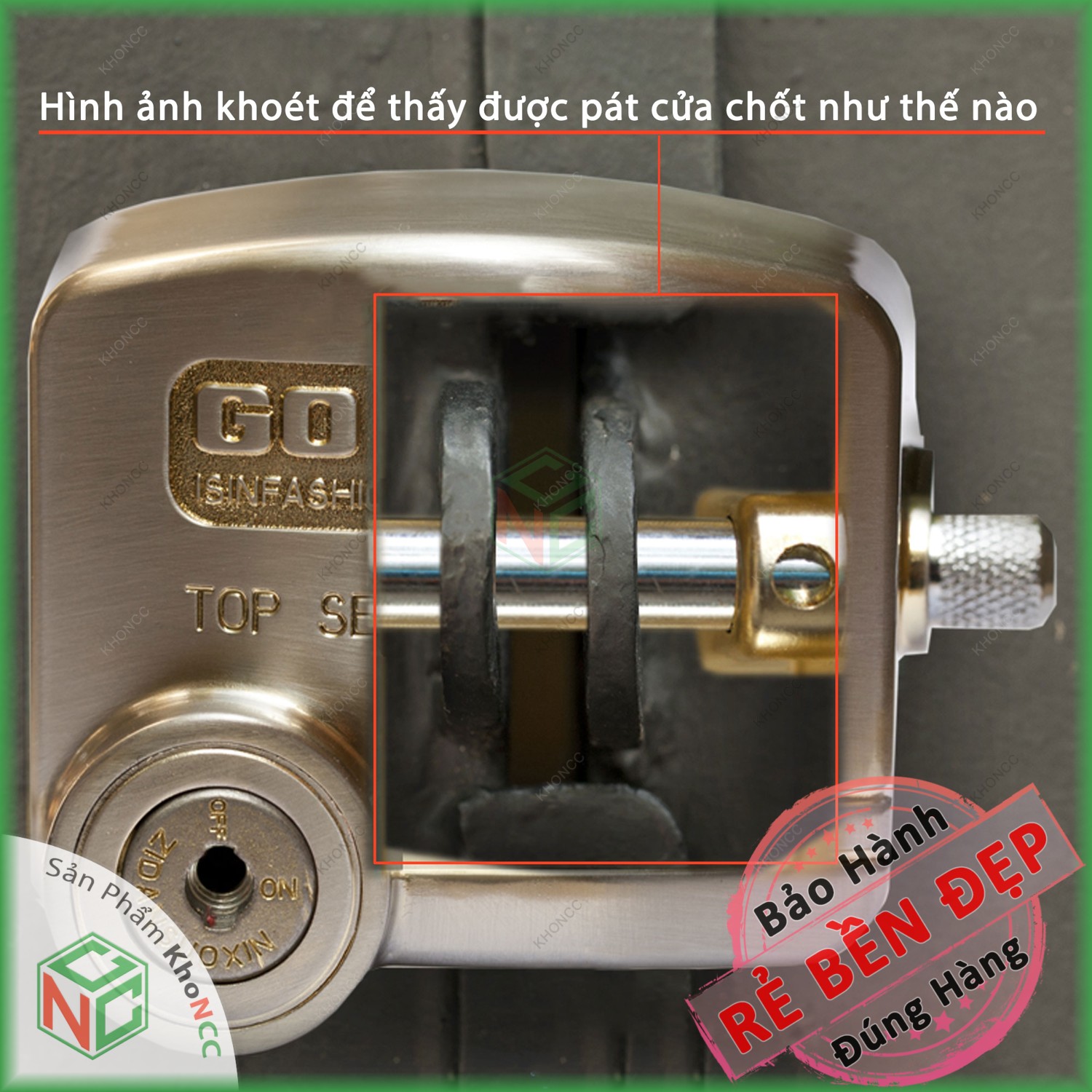 [Loại Tốt] Ổ Khóa Cùm Chụp Chống Cắt KhoNCC Hàng Chính Hãng, Chống Nạy Bảo Vệ Nhà - Văn Phòng - Xưởng Kho Của Bạn - KPD-7826-KhoaPLCN - Ổ Khóa Chụp