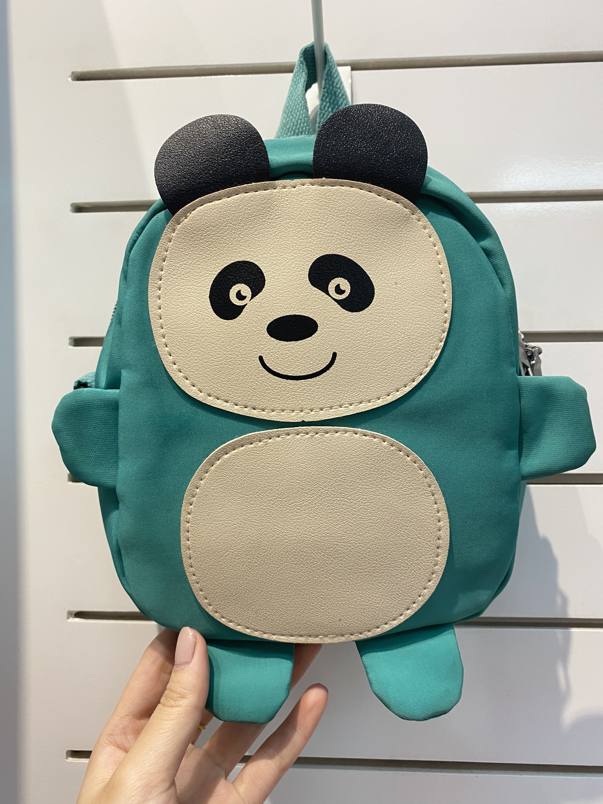 Balo dù 2in1 hình gấu trúc màu xanh ngọc siêu cute cho bé - TP1811810