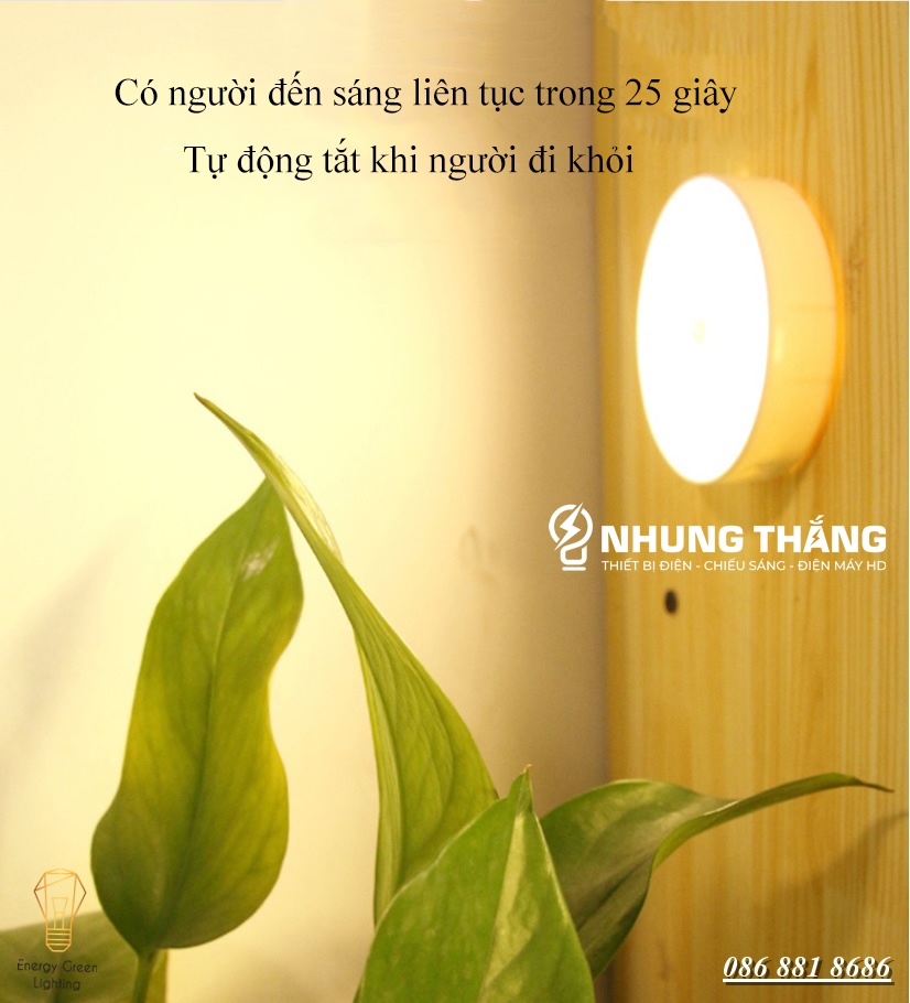 Đèn LED Cảm Biến Chuyển Động Thông Minh G11 - Dán Tường Dán Tủ Tháo Rời Di Động Pin Sạc Tích Điện Dễ Dàng - Có Video - G11 AS Vàng