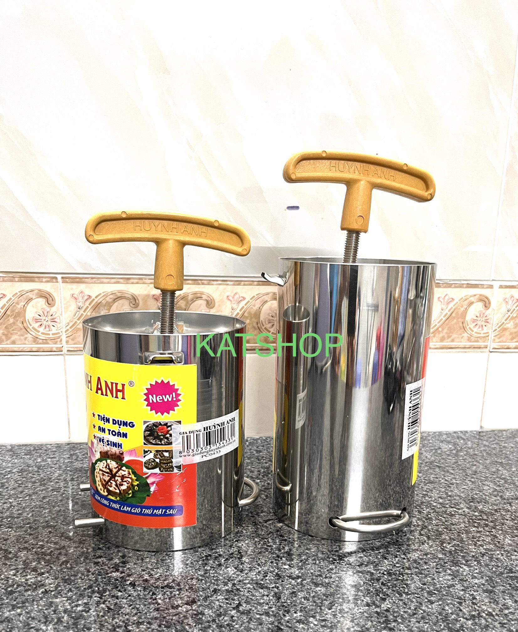 Khuôn Làm Giò Thủ - Giò Lụa Bằng inox Dày Sáng Bóng