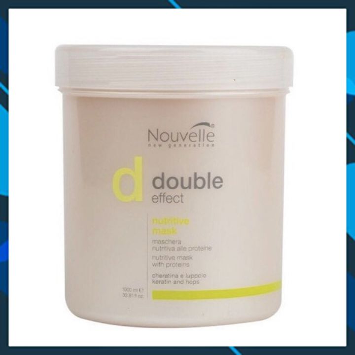 Dầu hấp ủ Keratin Nouvelle new Generation Double Effect Nutritive mask dược thảo dưỡng phục hồi tóc hư 1000ml