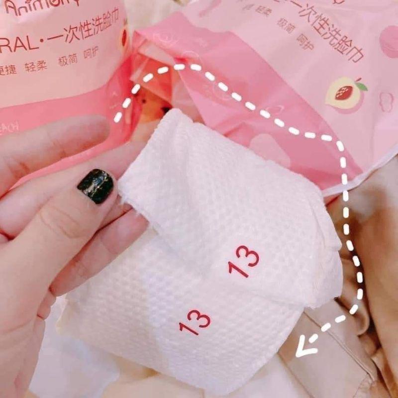 Combo 120 miếng khăn mặt khô cuộn tẩy trang .Giấy lau mặt cotton dùng 1 lần lau khô,lau ướt