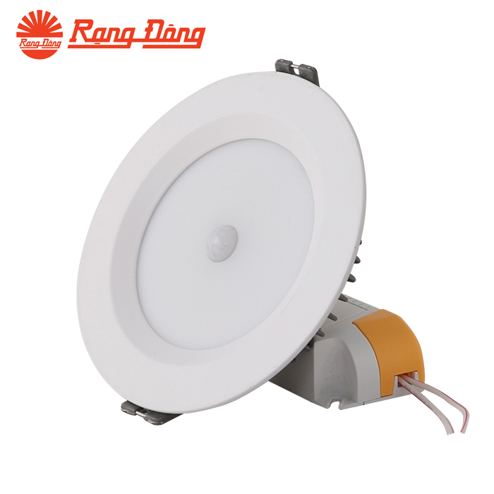 Đèn led âm trần cảm biến 9W Rạng Đông - Ánh sáng trắng, mã D AT04L 110/9W PIR