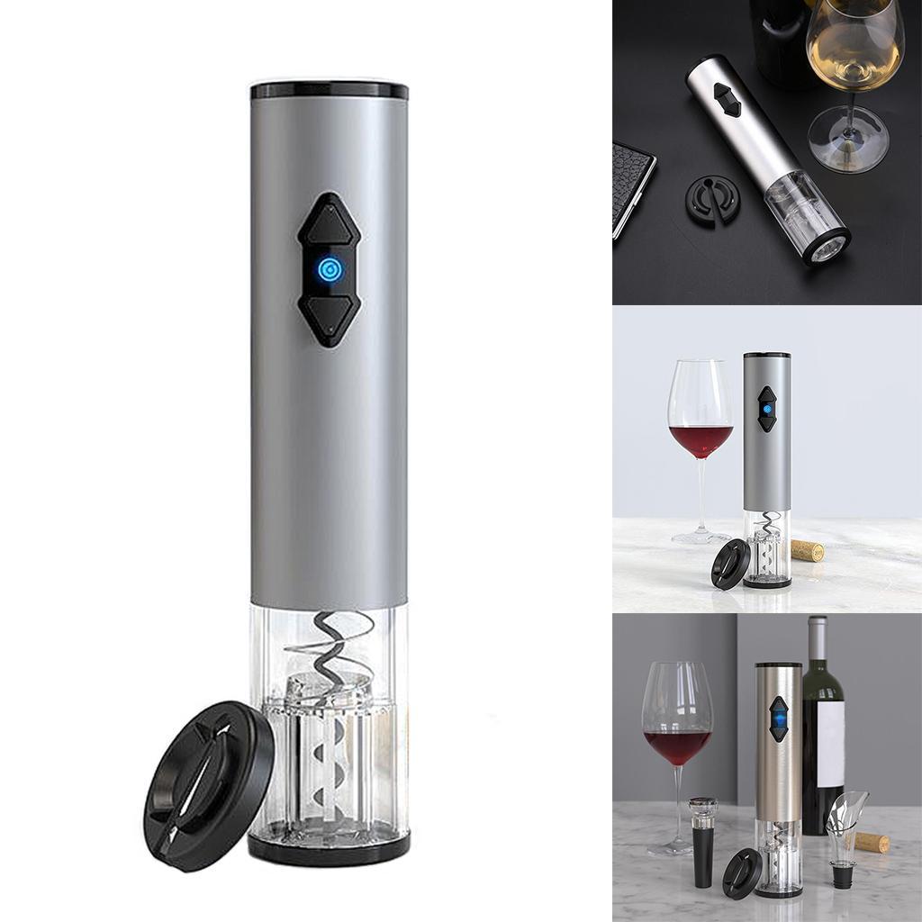 Electric Wine Opener Automatic Cordless Corkscrew Bottle Tool Battery Power