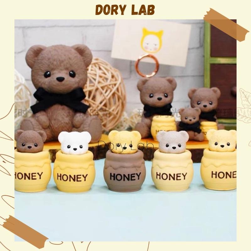 Nến Thơm Honey Bear Cute Handmade, Quà Tặng Độc Đáo - Dory Lab - Gấu trắng,Nhỏ