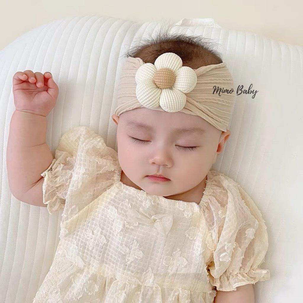 Set Turban đính hoa kèm tất chống trơn trượt ChicBaby phong cách Hàn Quốc cho bé yêu