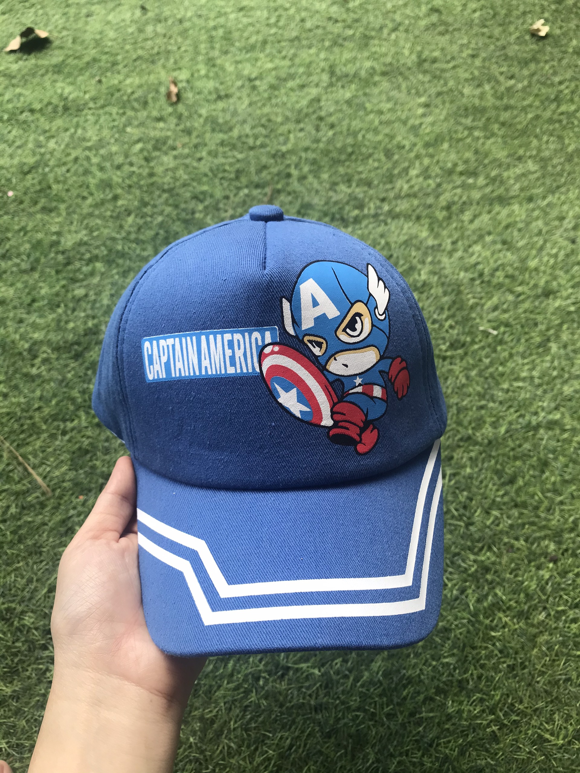 Nón kết hình Captain America màu xanh siêu cute - PP9130